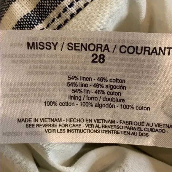 Ella Moss Jumpsuit Ophelia Striped Blue Jumpsuit Size Medium New - Picture 10 of 13